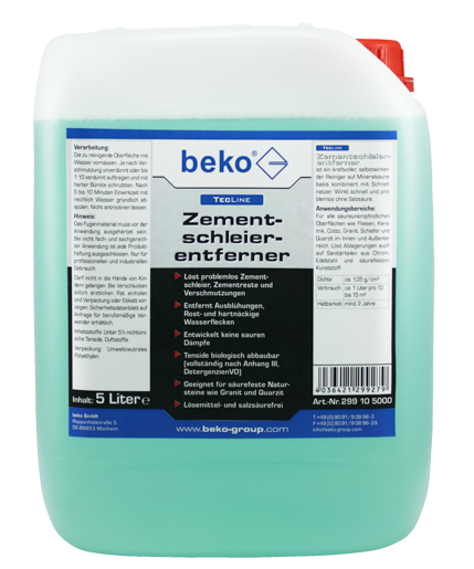 Beko TecLine Zementschleierentf. 5,0 lt 299 10 5000